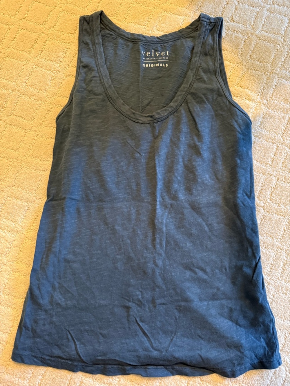 Velvet by Graham & Spencer Slate Black Scoop Tank